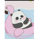 Floating panda