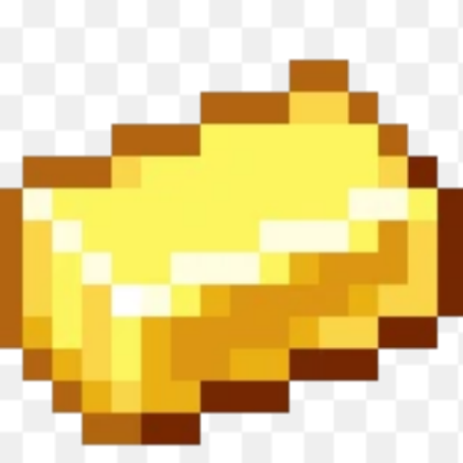 Minecraft Gold + Transparent Roblox decal