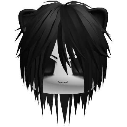Vkei Moe Boy Face + Hair (Cat Ears) Roblox item