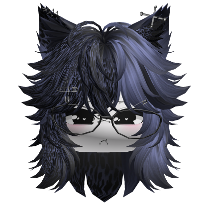 Moe Furry Wolfcut (Blue Leopard)