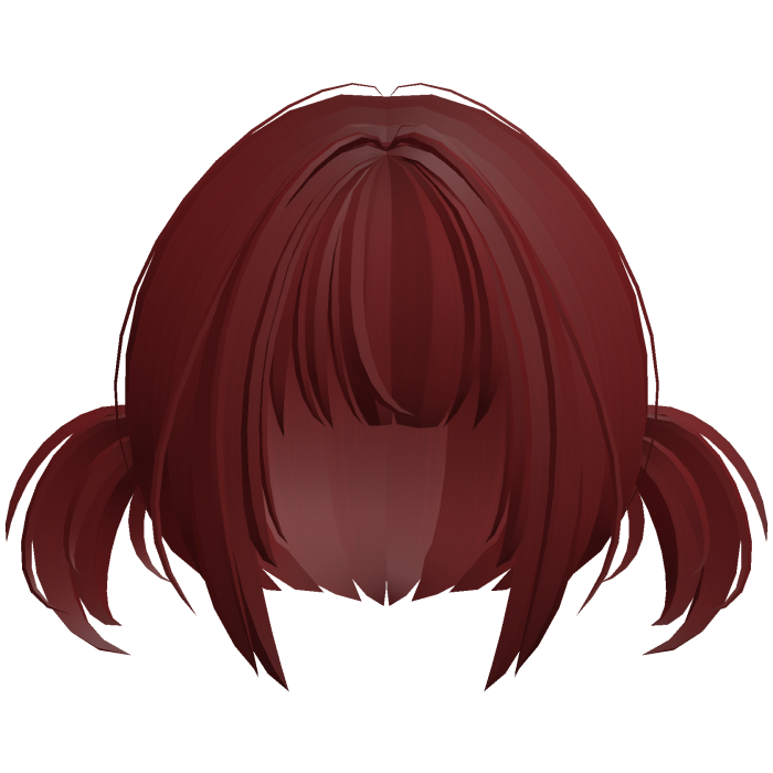2000s moe anime wispy pigtails low red