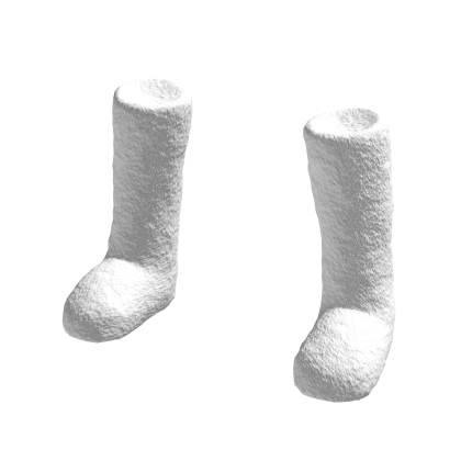 White Fuzzy Boots