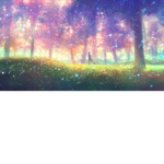 The magical group of rainbows and butterflies