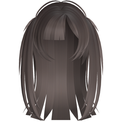 emo vkei moe vamp long choppy hair brown fade Roblox item