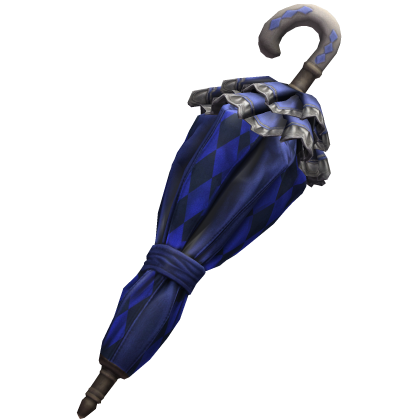 Royal Blue Victorian Ruffle Umbrella Roblox item
