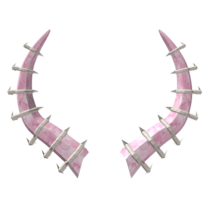 Pink Bone Stormbreak Spiked Horns ADDON