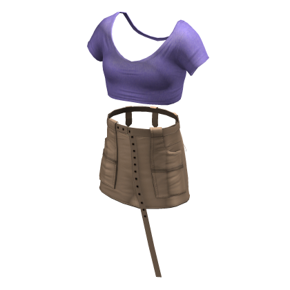 BB Purple Cargo Skirt