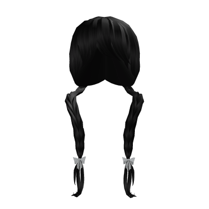 Cottagecore Cute Black Braids Roblox item