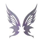 Y2K purple pixie galaxy wings