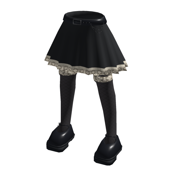 Y2K Midnight Ivory Skirt Set