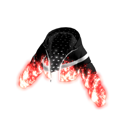✅ Red Glowing Flames Hoodie Jacket