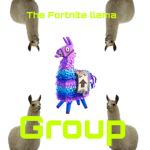 the fortnite llama group