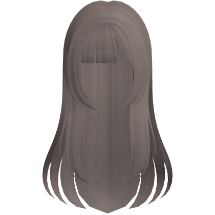 shoujo anime girl hair w side bangs ash brown Roblox item
