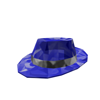 Chilly Cool Blue Sparkly Fedora