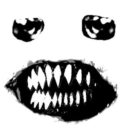 Scary disturbing face Roblox decal
