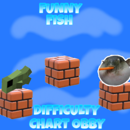 🐟 UPDATE 5) Funny Fish Difficulty Chart Obby