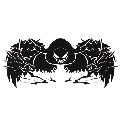 Cartoony White Hood Aura Dragon Wings Combo