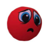 distressed red ball fan group