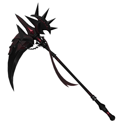 Maroon Dark Red Guardian Scythe