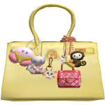 Birkin Charm Designer Bag (Yellow)