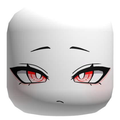 Chill Red Anime Face Roblox item