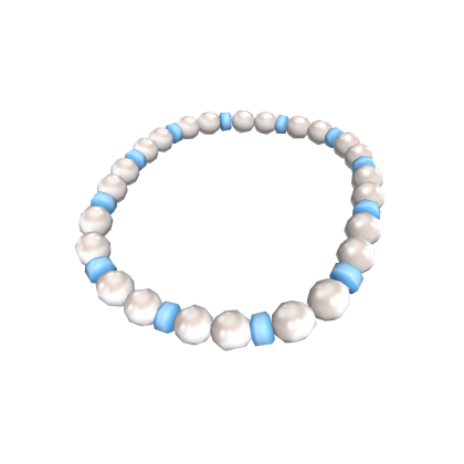Pearls and Blue Beaded Necklace - 3.0