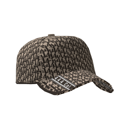 Gorra Oblique De Diseñador Brown (Hacia Atrás)