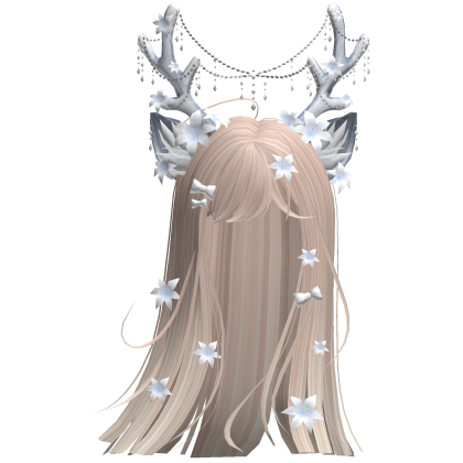 Ethereal Christmas Fairy Fawn Hair w/ Antlers