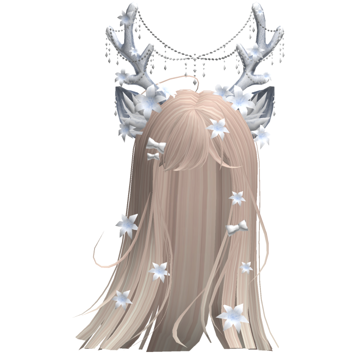 Ethereal Christmas Fairy Fawn Hair w/ Antlers