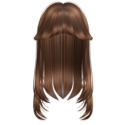 Brown Straight Hair W Bangs thumbnail