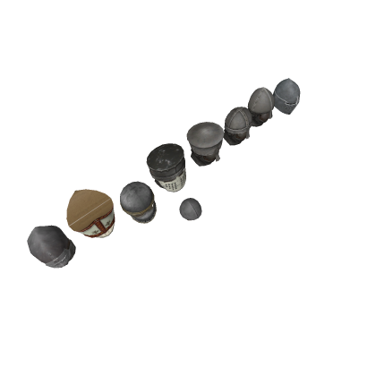 medieval milan soldiers helmets