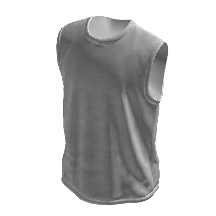 White Distressed Sleeveless  Shirt