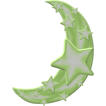 Light Green Lunar Companion Crescent Cover (Addon) Roblox item