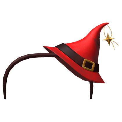 Red Headband W Witch Hat