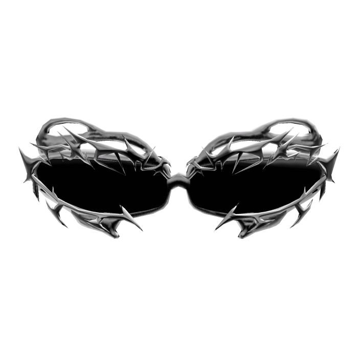 Spiked Silver Thorn Glasses