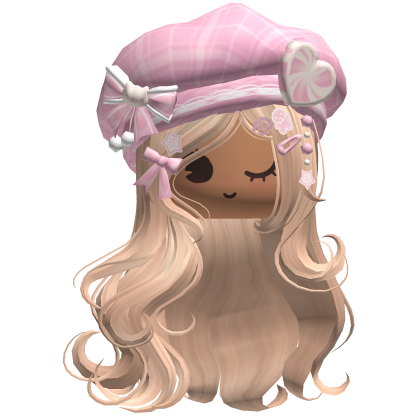 ♡ Christmas Swirls w/ Beret (Blonde)