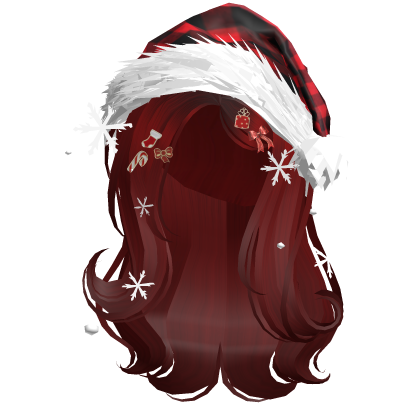Shy Gentle Swirls w/Santa Hat (Red)
