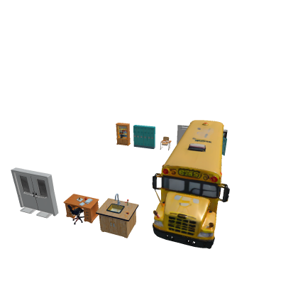 Modular School Kit — Hallways, Lockers