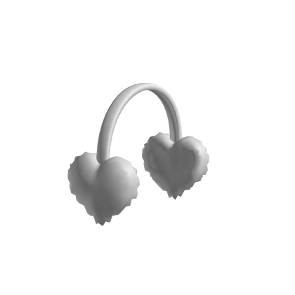White Heart Earmuffs