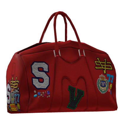 Varsity M Duffle Red