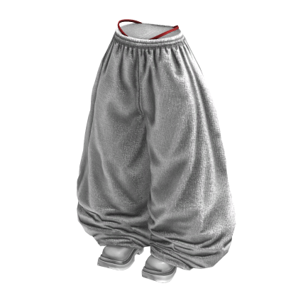 Fade Balloon Sweatpants (White Red)