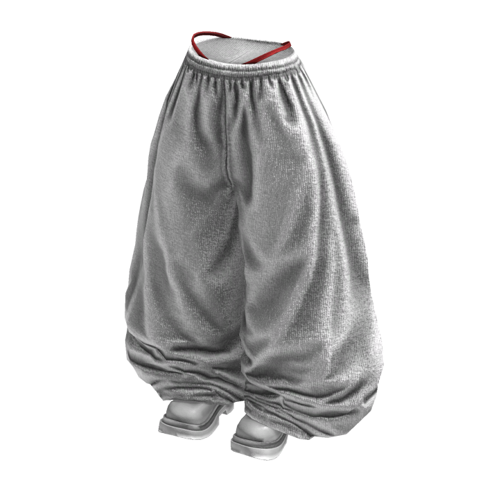 Fade Balloon Sweatpants (White Red)