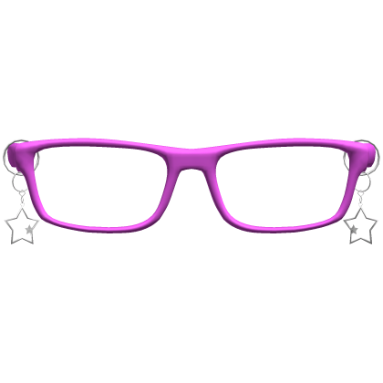 pink star chain nerd glasses