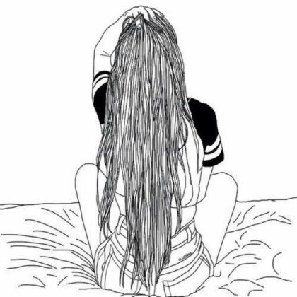 Outline girl Roblox decal