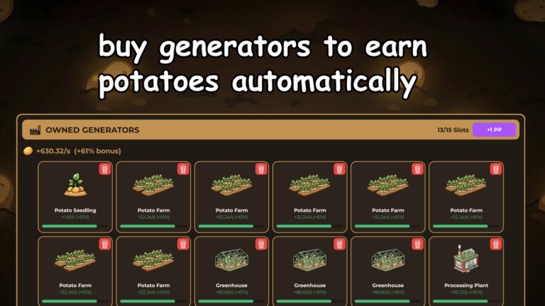 Idle Potato Game screenshot 3