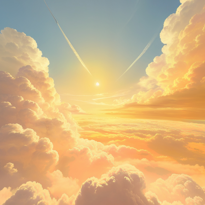 Golden Sunrise Cloudy Sky preview 1