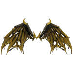 Golden Engulfed Dragon Wings