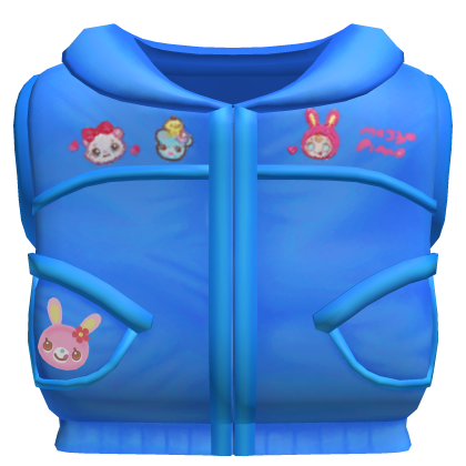 ♡꒱ mezzo piano harajuku blue winter vest