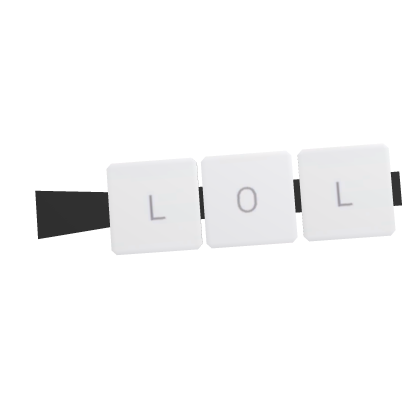 White Keyboard HairClip [LOL]