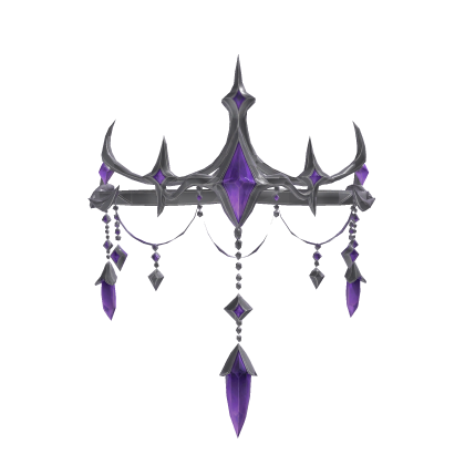Silver Amethyst Crown Roblox item